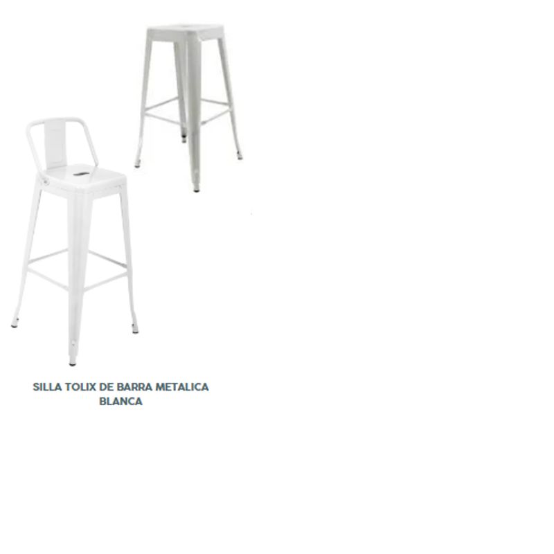 GENERICO - Silla Tolix Barra Metálica