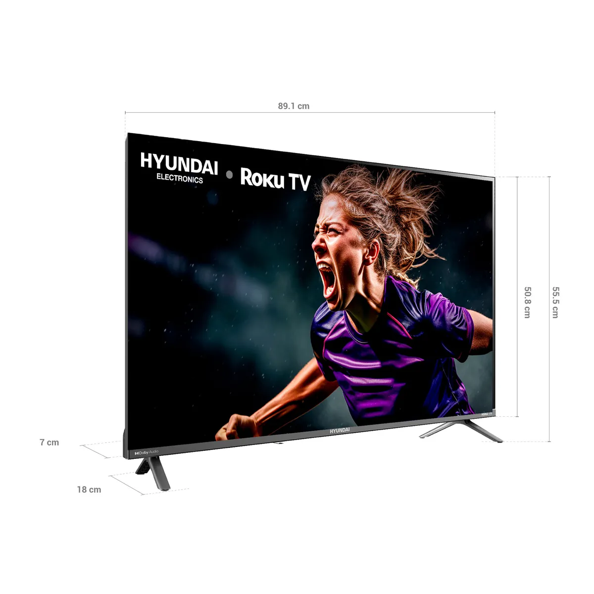 HYUNDAI - Televisor Hyundai Smart 40 FHD - Roku TV