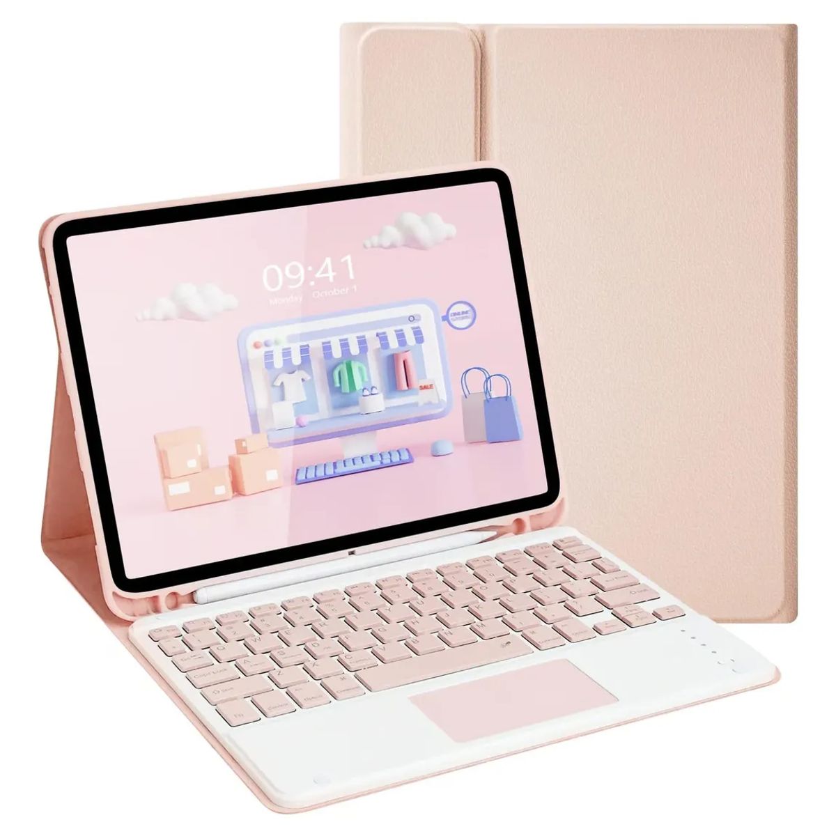 GENERICO - estuche Teclado trackpad espacio lápiz Para iPad Air / pro 10.5