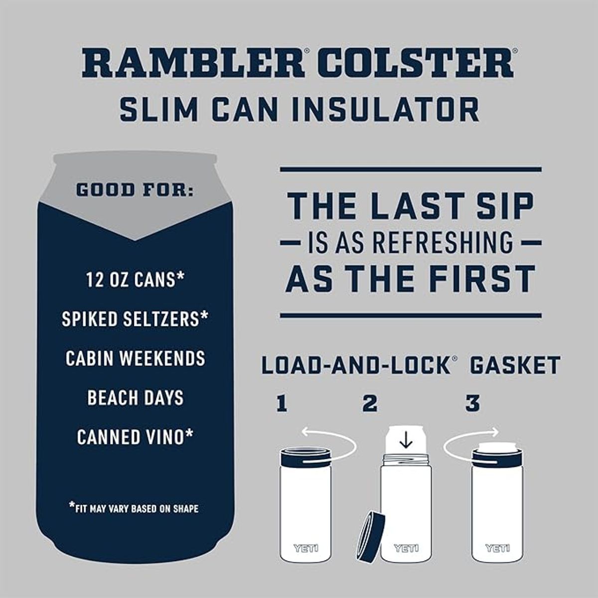 YETI - Colster YETI 12 oz Aislante para latas de seltzer Slim