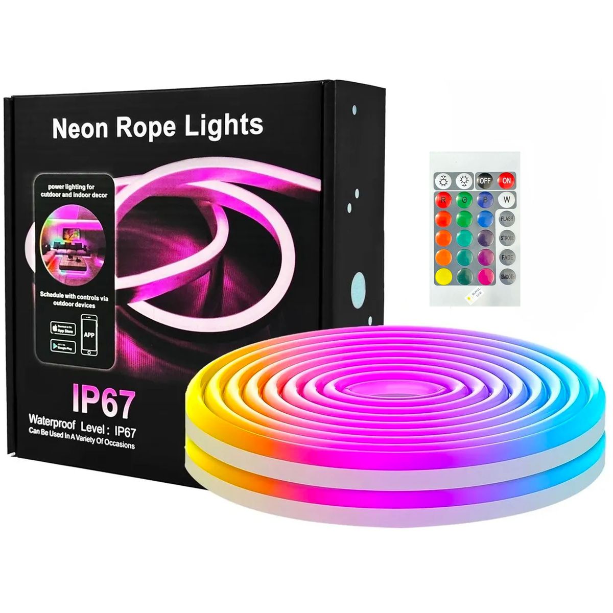 ONE PIXEL - Cinta Led Portátil 10 metros Rítmica Alexa Google RGB Control