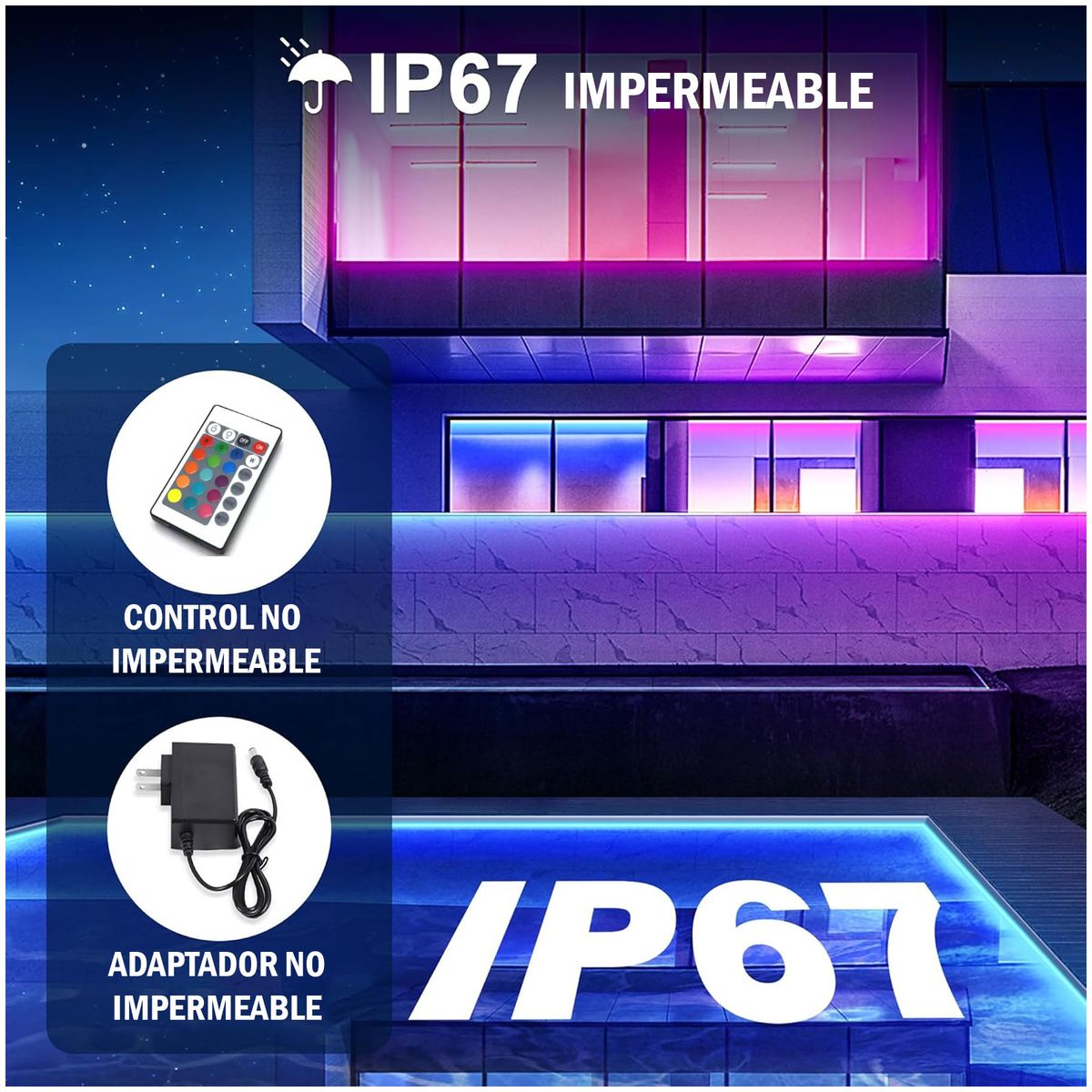 ONE PIXEL - Cinta Led Portátil 10 metros Rítmica Alexa Google RGB Control