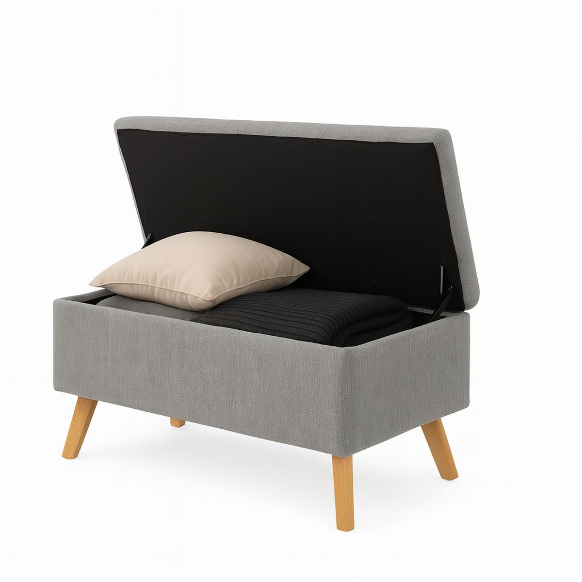 DKO DESIGN - Puff Baul Gris Falcon 46x82x42cm Gris