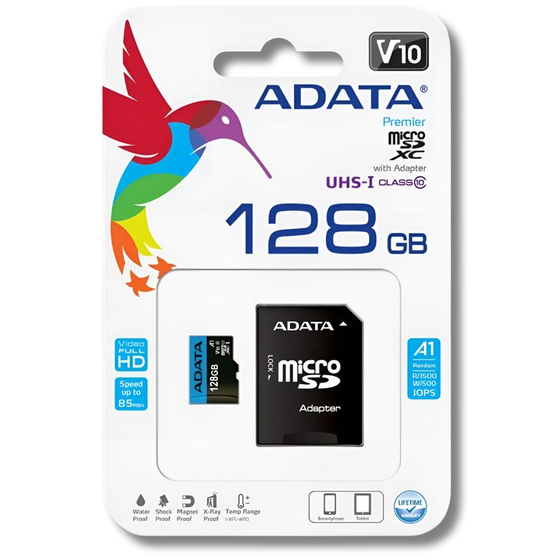 ADATA - MEMORIA MICROSD ADATA 128GB CLASE 10