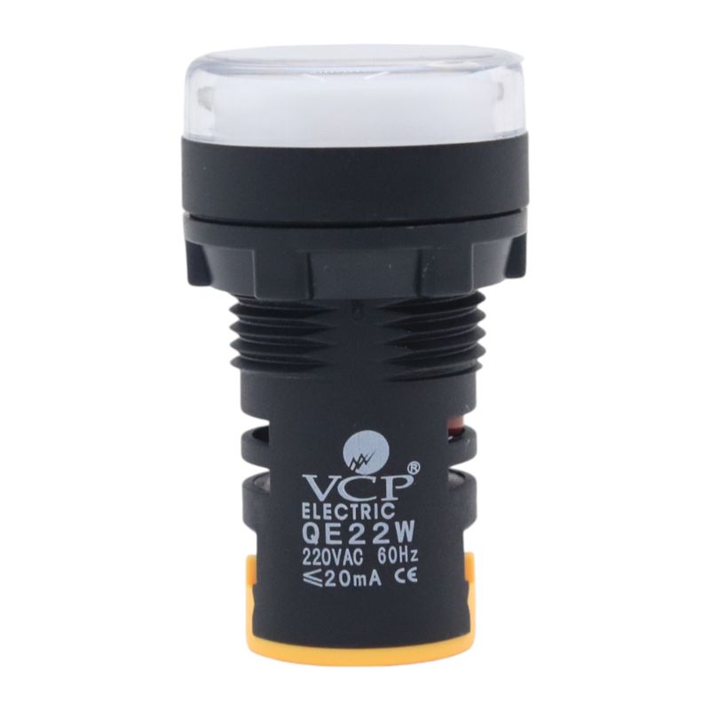 VCP - Piloto Led Luminoso 22mm Blanco 220 VAC Tablero Eléctrico