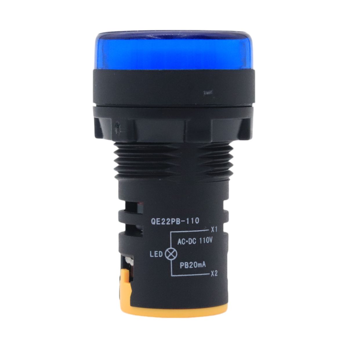 VCP - Piloto Led Luminoso 22mm Azul 110 VAC/DC Tablero Eléctrico