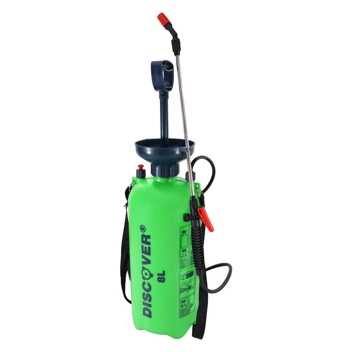 DISCOVER - Fumigadora lanza acero inoxidable 8L DISCOVER KF-8L-4