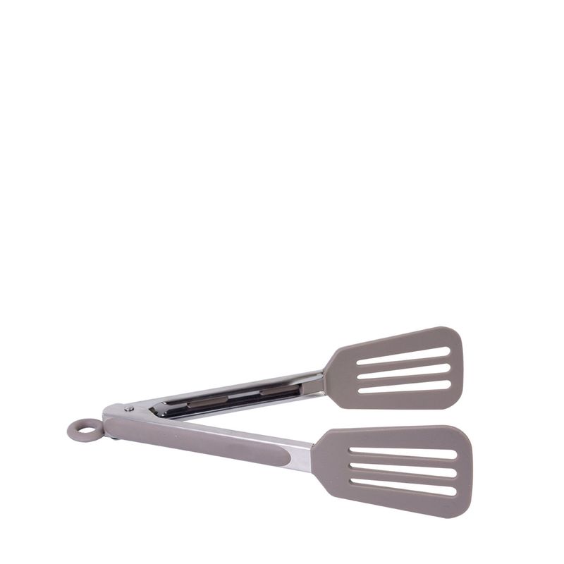 AMBIENTE GOURMET - Pinza espatula acero inox silicona gris Ambiente Gourmet