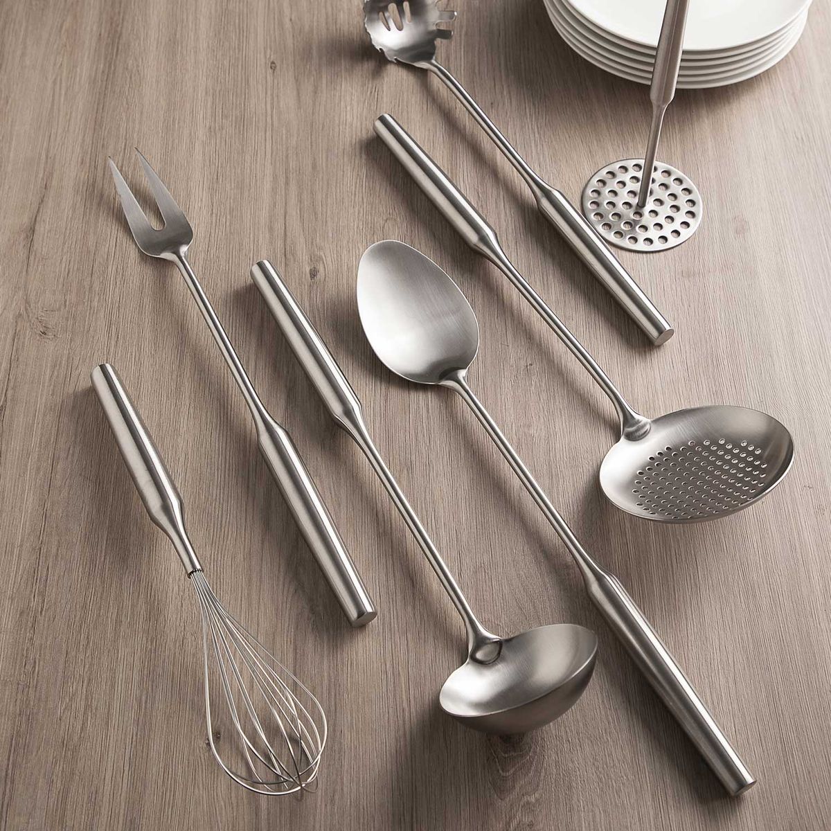 AMBIENTE GOURMET - Tenedor carnes Abe silver