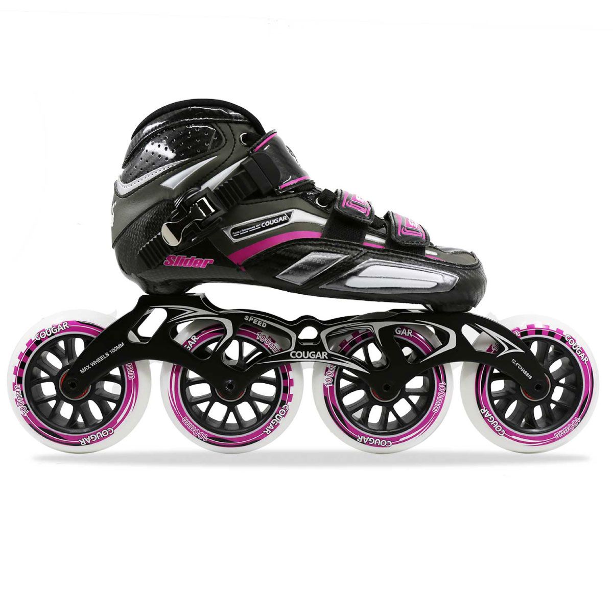 COUGAR - SR7 Patines en Linea Profesionales Cougar Fucsia talla 35