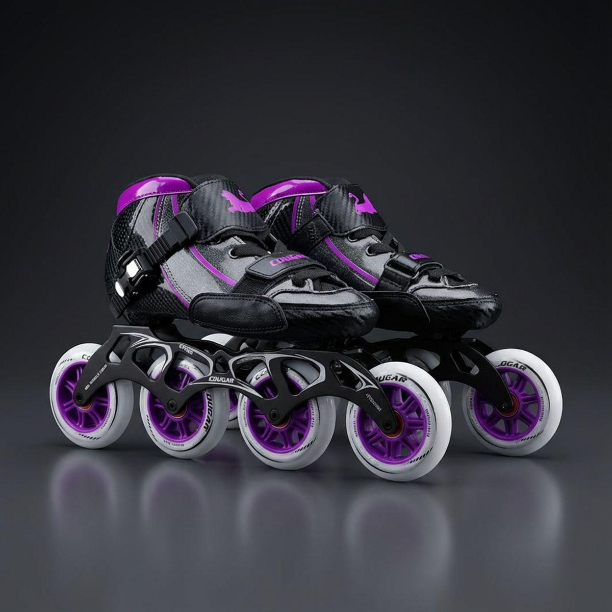 COUGAR - SR1 Patines en Linea Profesionales Cougar Morado talla 35