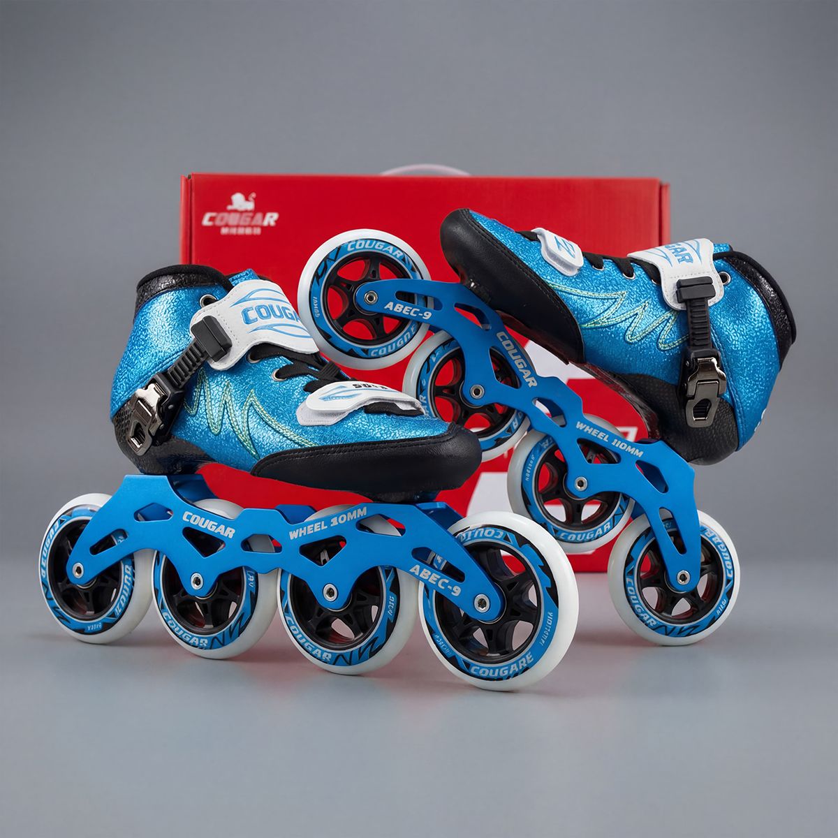 COUGAR - SR3 Patines Profesionales Azul talla 30-32