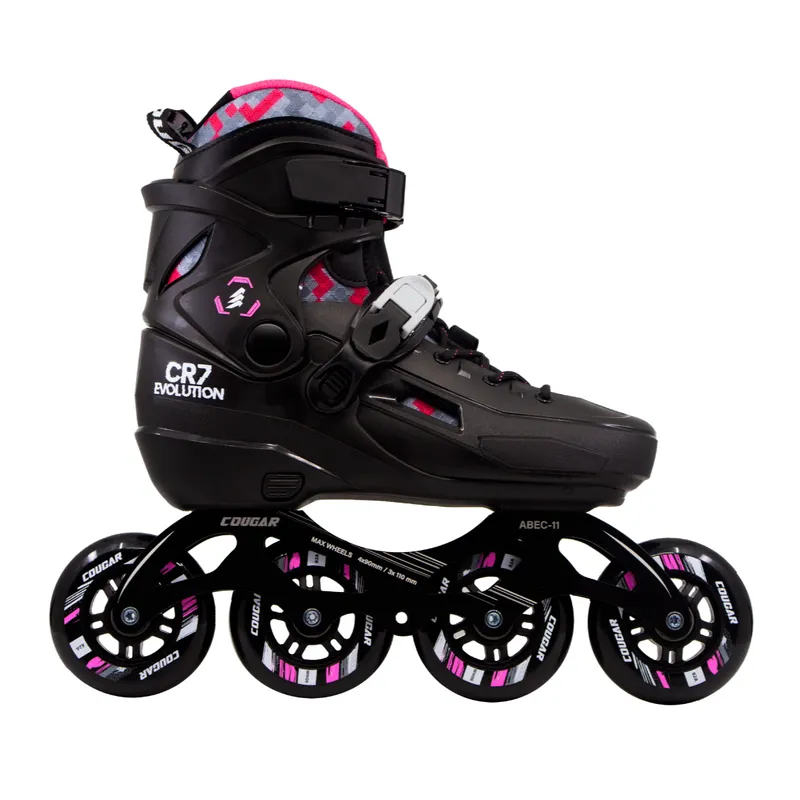 COUGAR - Patines Semi Ajustables EVOLUTION Fucsia Talla L