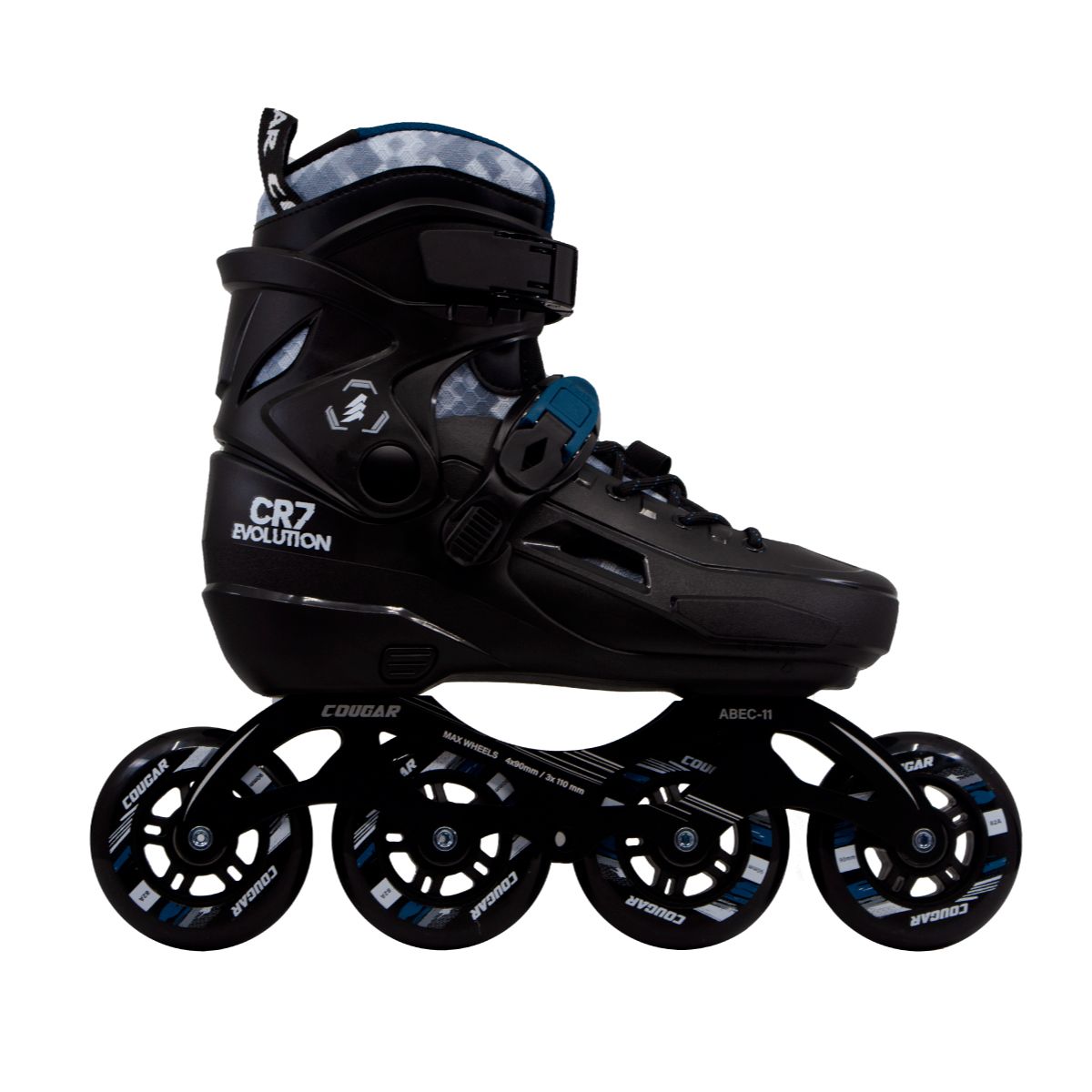 COUGAR - Patines Semiprofesionales Cougar Ajustables CR7 EVOLUTION Azul Talla L 39-42