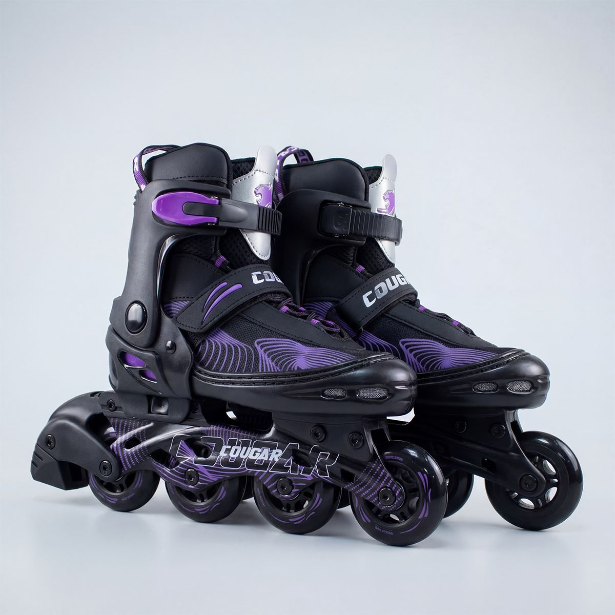 COUGAR - Patines Ajustables Cougar HQ Morado talla L  (38-41)