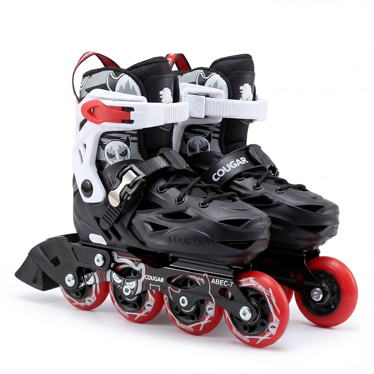 COUGAR - Patines Semiprofesionales Ajustables MZS303 Negro S 27-30