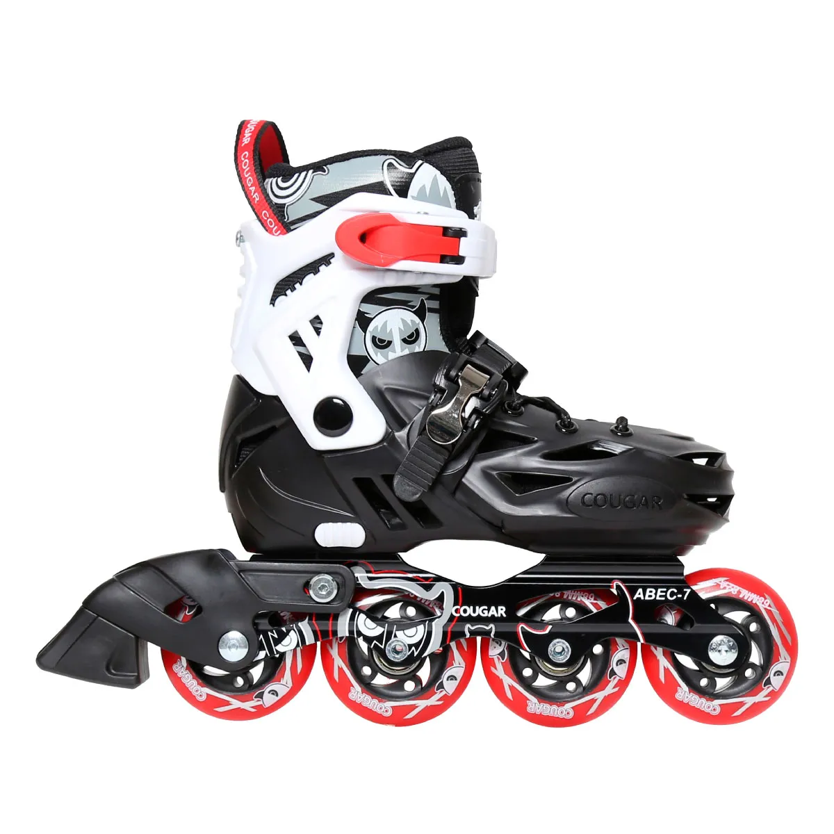 COUGAR - Patines Semiprofesionales Ajustables MZS303 Negro L 35-38