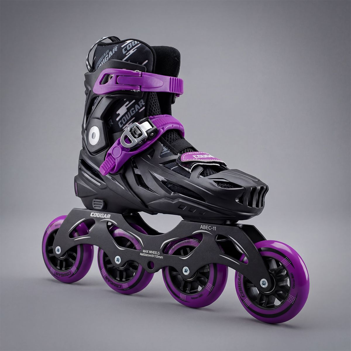 COUGAR - Patines Semiprofesionales  Ajustables CR7 Morado talla XL (40-43)