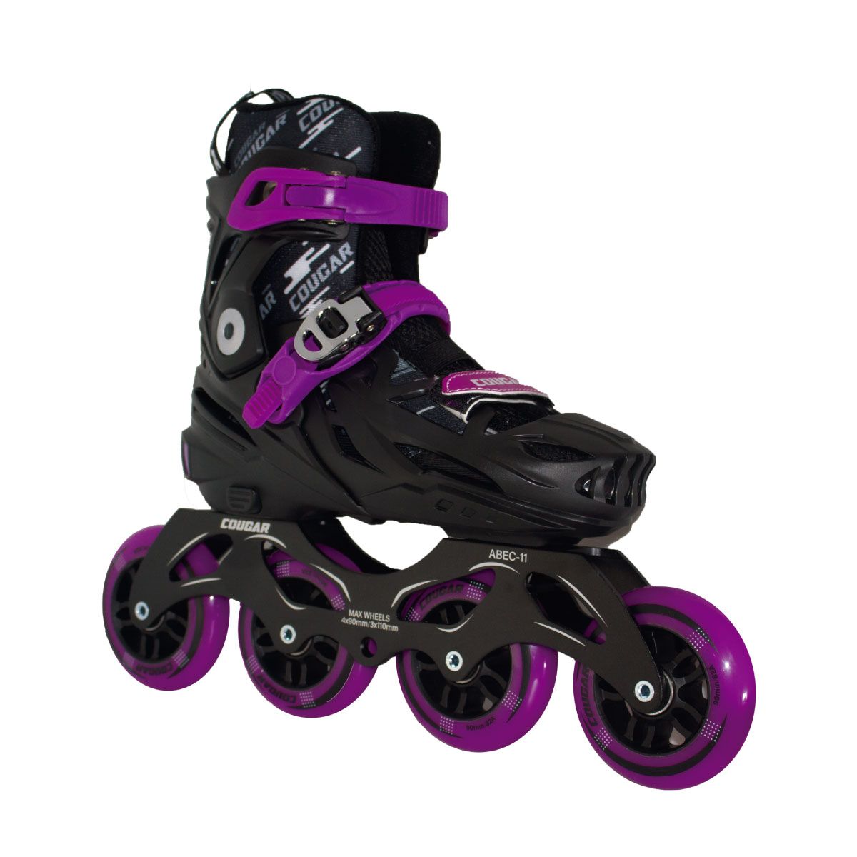 COUGAR - Patines Semiprofesionales  Ajustables CR7 Morado talla XL (40-43)