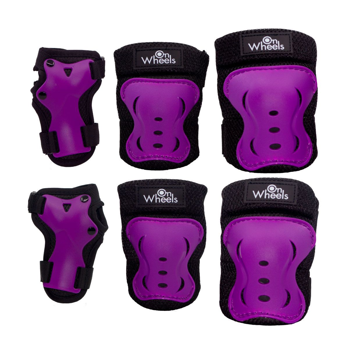 ONWHEELS - Set de protecciones Onwheels Regular Fit Morado tll M