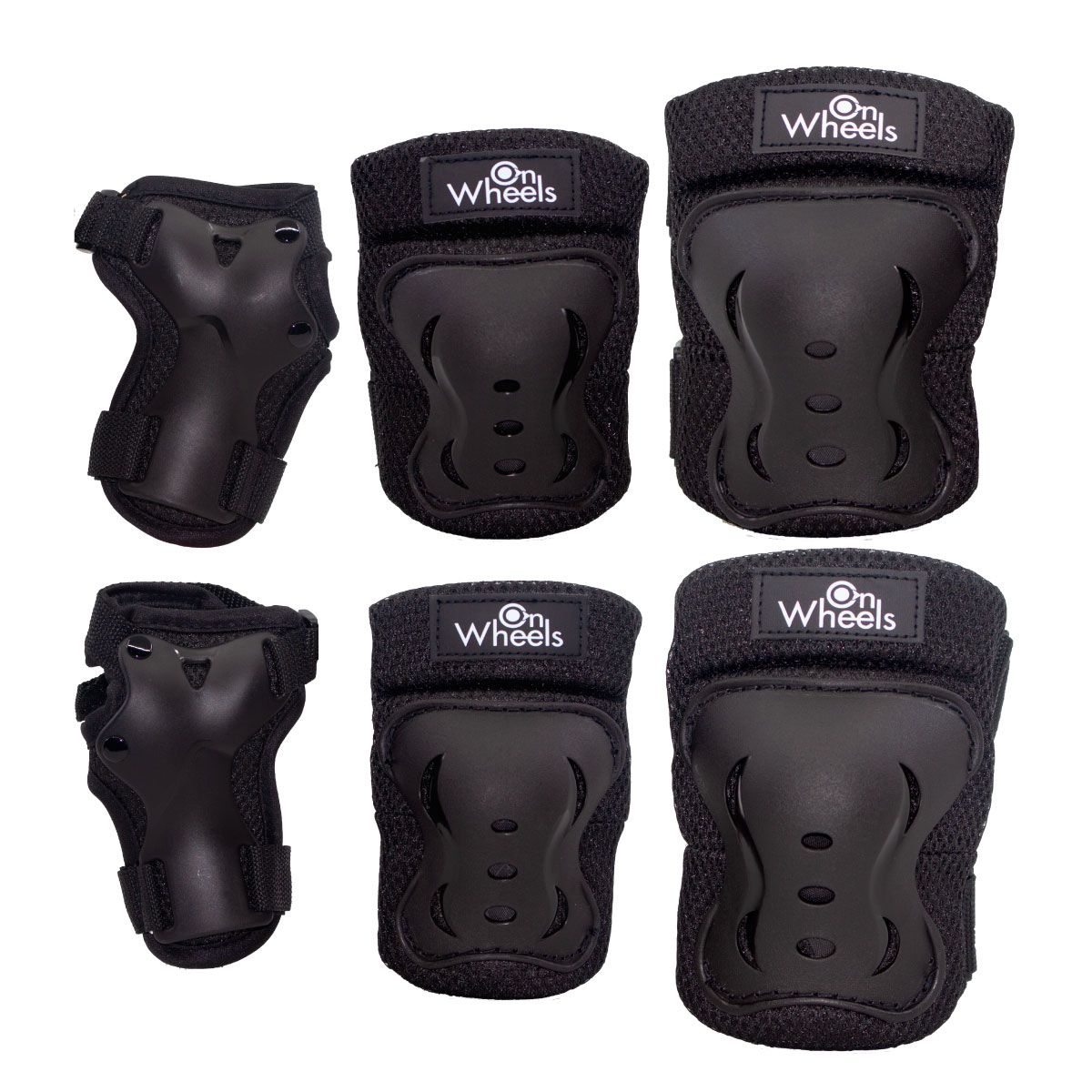 ONWHEELS - Set de protecciones Onwheels Regular Fit Negro tll M