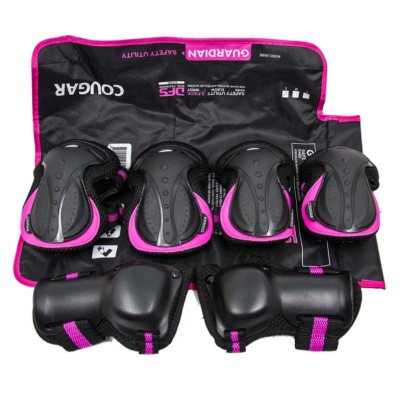 COUGAR - Set de protecciones Cougar Fucsia L