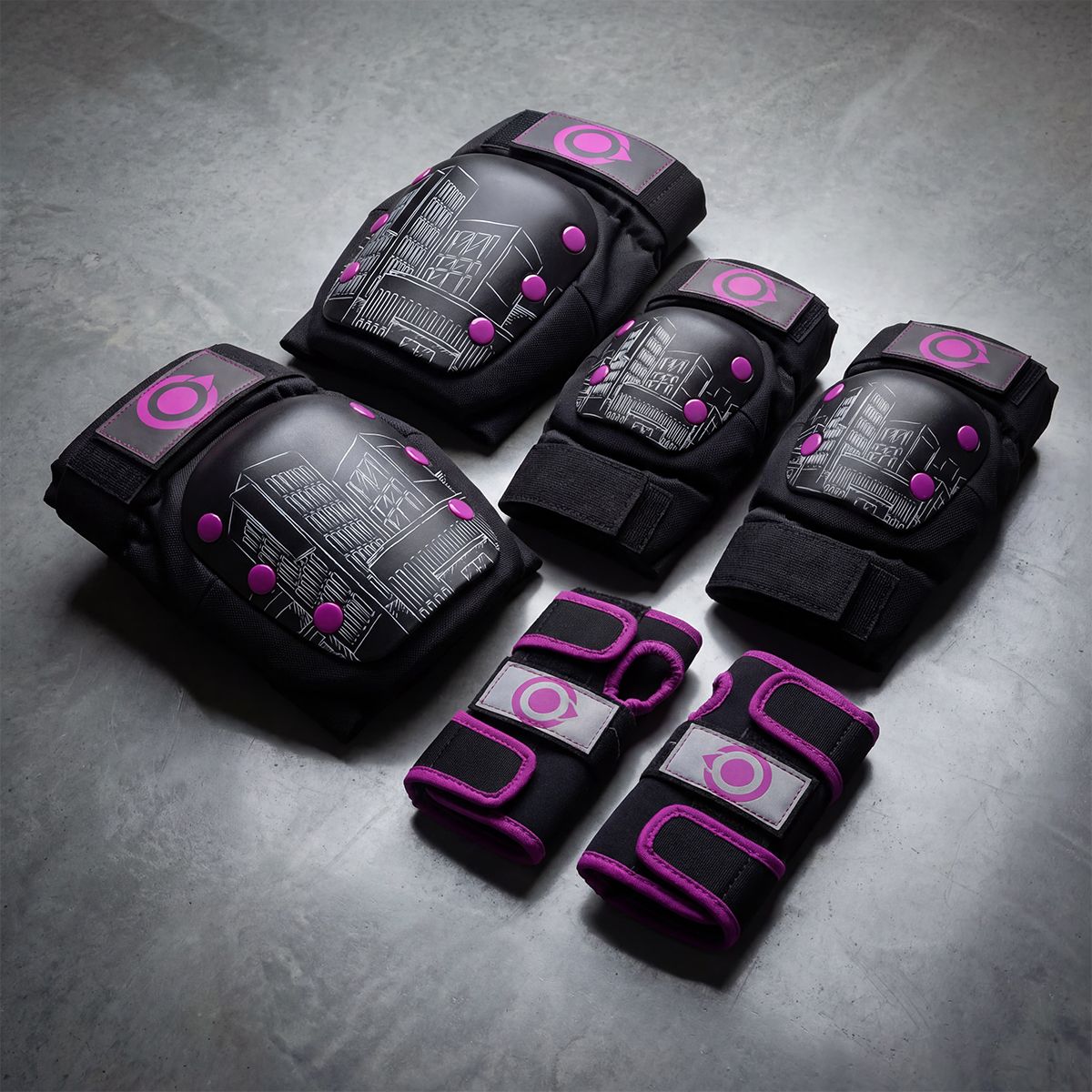 ONWHEELS - Protecciones Urbanas OnWheels Moradas XL