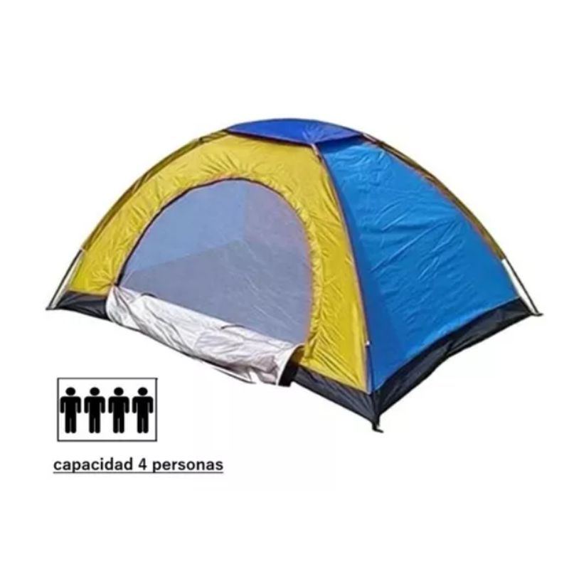 GENERICO - Carpa Para Acampar Glamping Armable Para 4 Personas 200x200