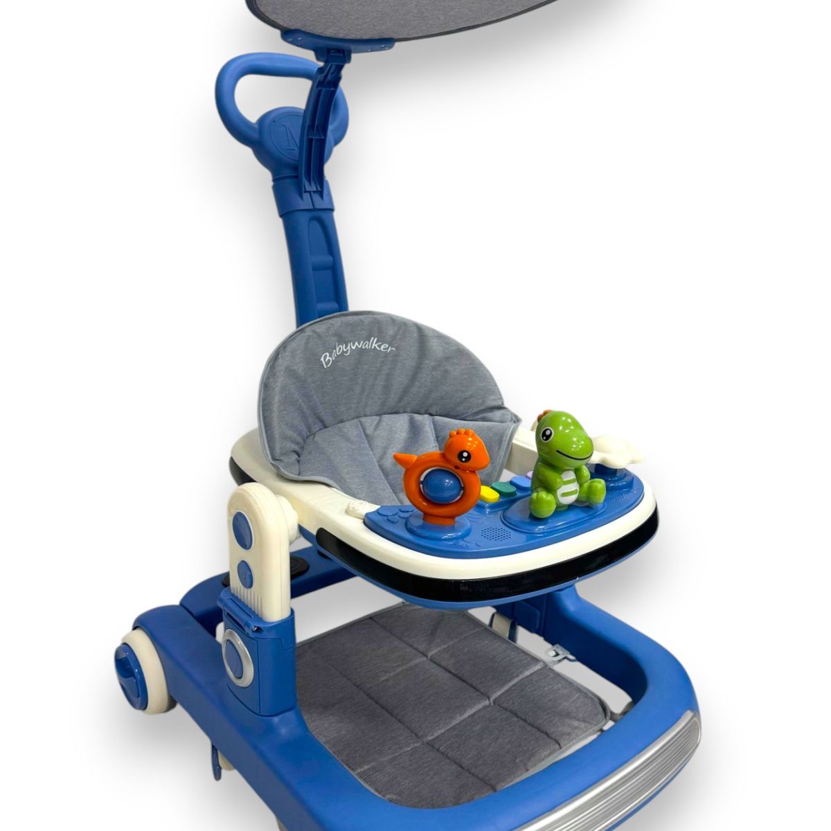 KIDSHOP - Caminador Musical Bebe Guia Tapete Dinosaurio Azul 344B