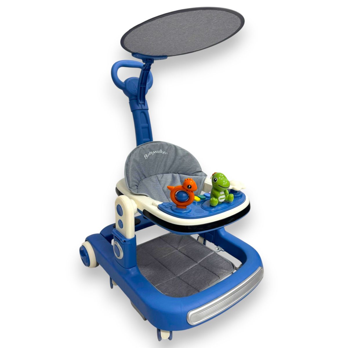 KIDSHOP - Caminador Musical Bebe Guia Tapete Dinosaurio Azul 344B