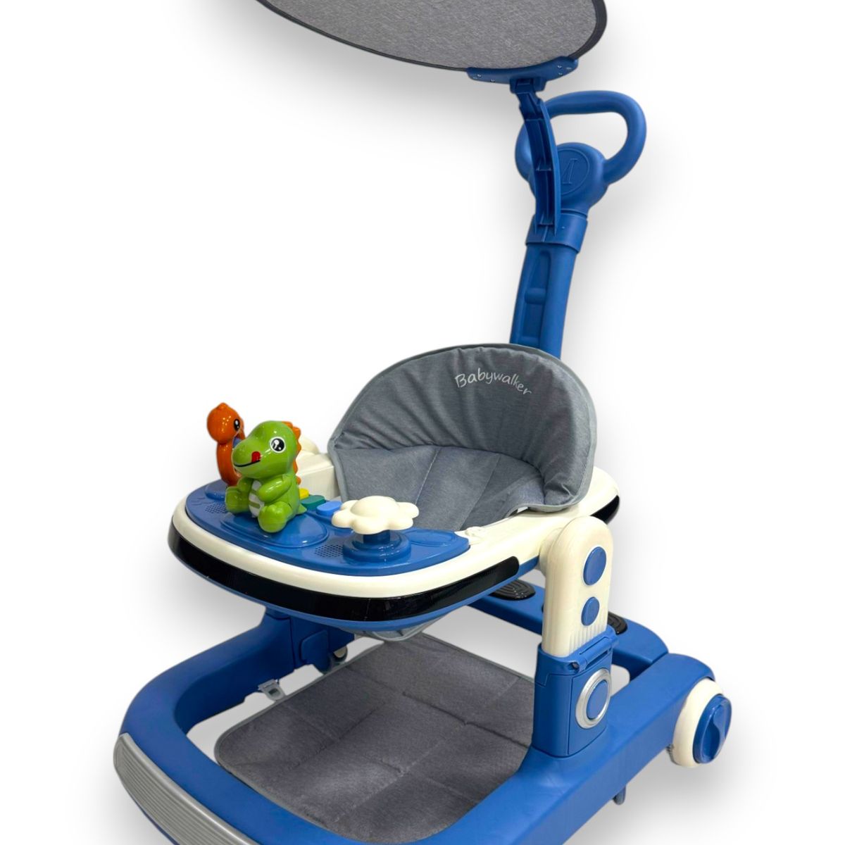 KIDSHOP - Caminador Musical Bebe Guia Tapete Dinosaurio Azul 344B