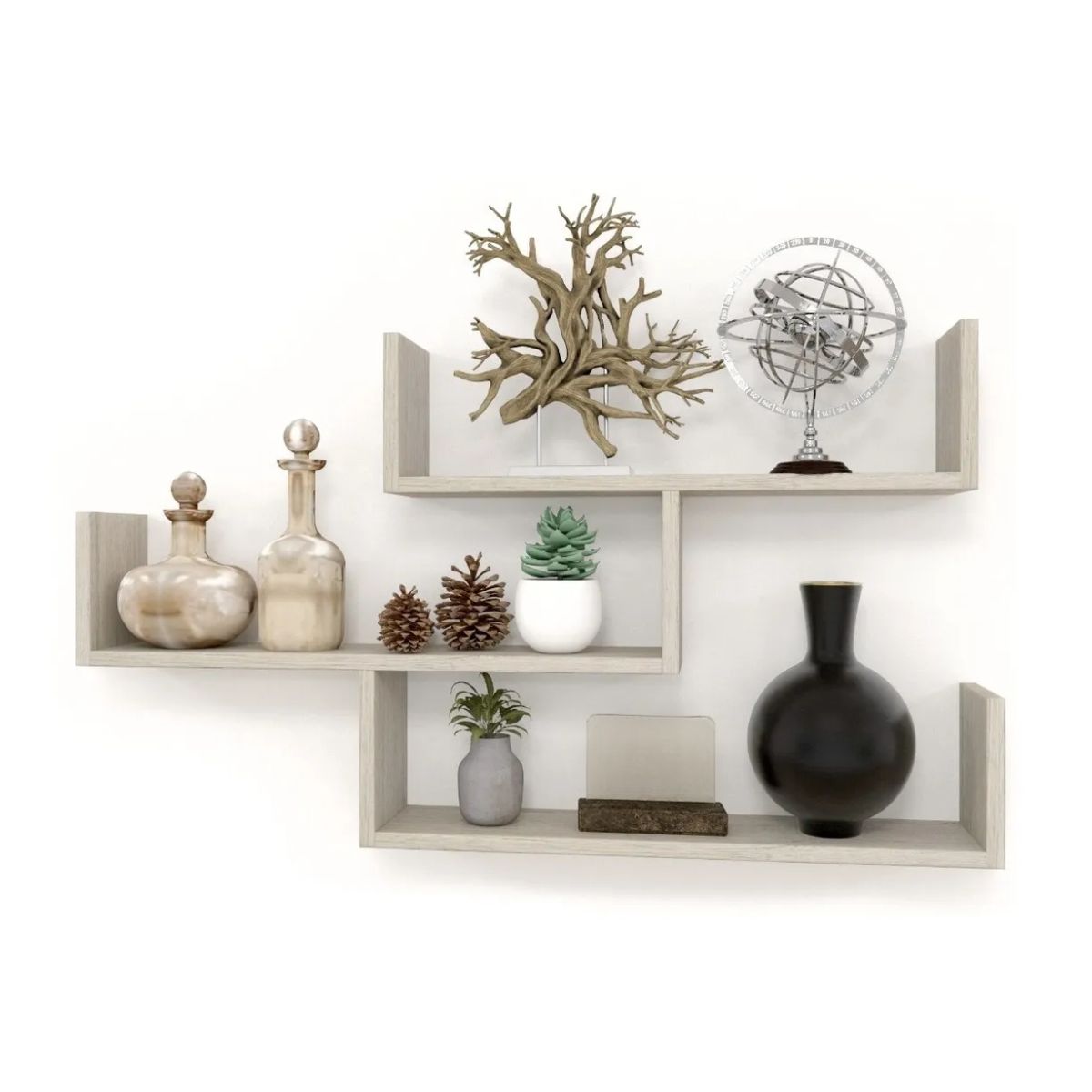 GENERICO - Repisa Flotante Decoración Moderna Minimalista Funcional Chantilli