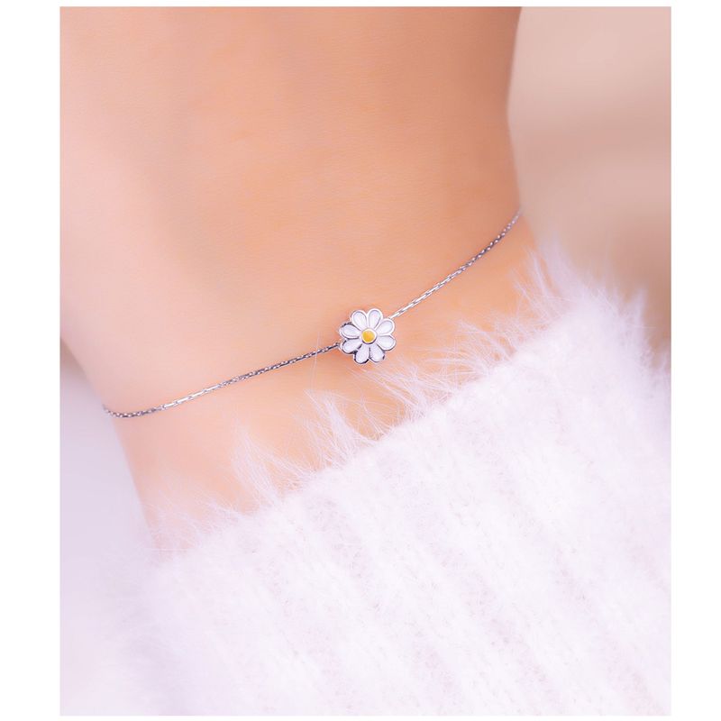 GENERICO - Pulsera Margarita Plateada 