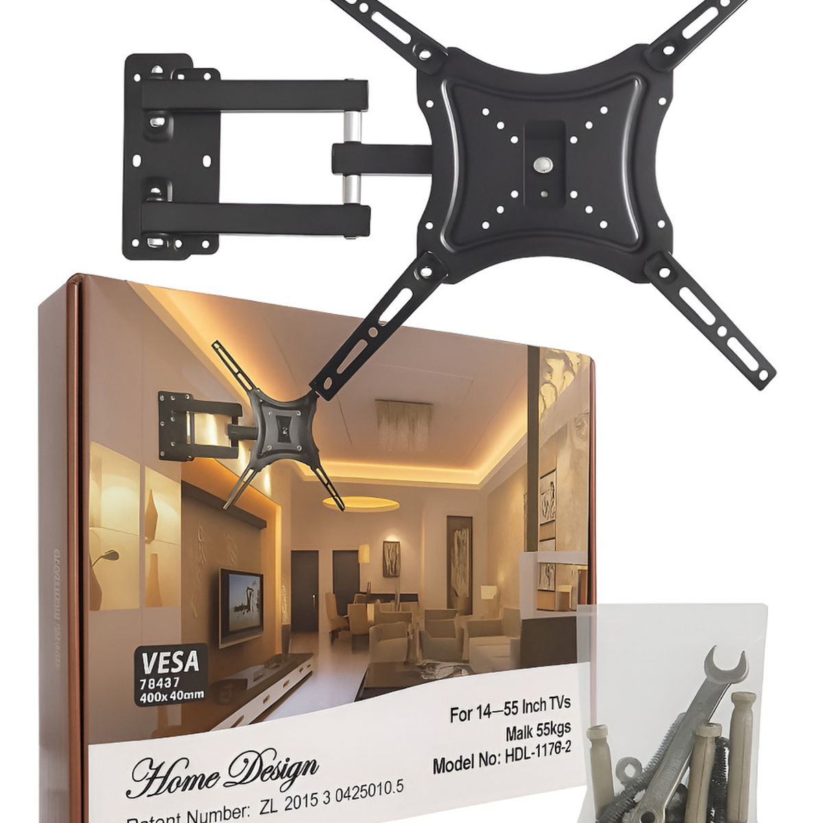 HOME DESIGN - Soporte Base Pared Tv Lcd Led Base 14 Hasta 55 '' 50kg Full