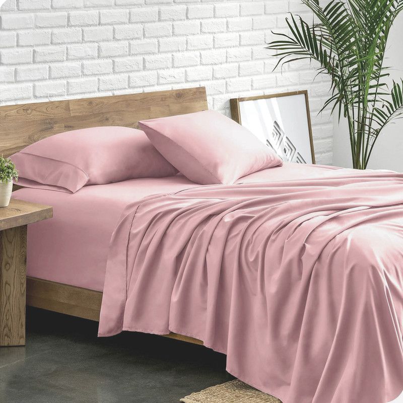 MY HOME STORE - Sábanas Microtex Palo de rosa Bebe