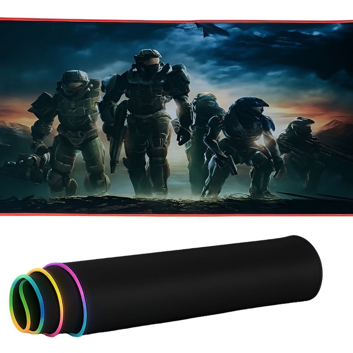 GENERICO - Pad Mouse Gamer Rgb Alfombra Rgb 80cm X 30cm 10 Colores Luz G03