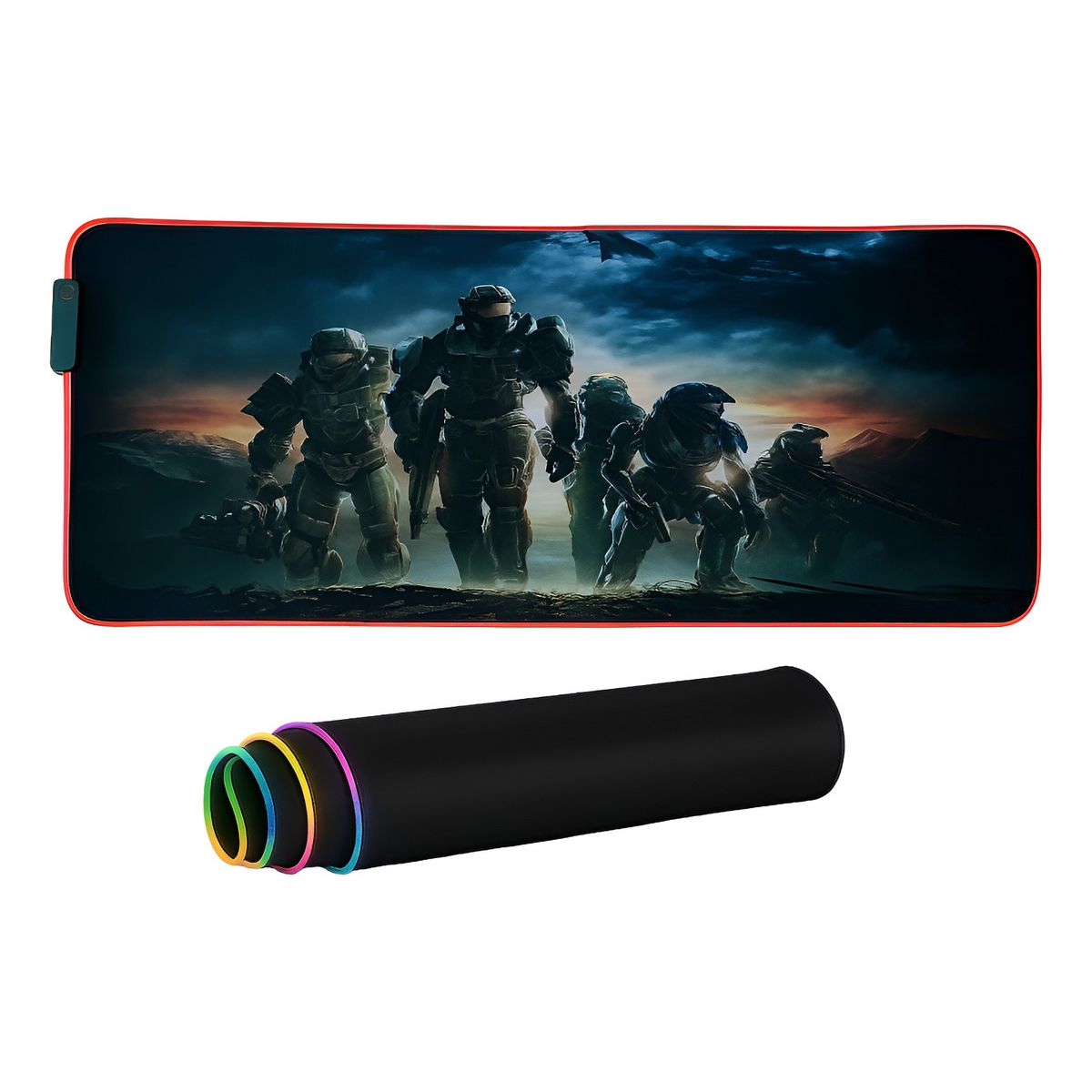 GENERICO - Pad Mouse Gamer Rgb Alfombra Rgb 80cm X 30cm 10 Colores Luz G03