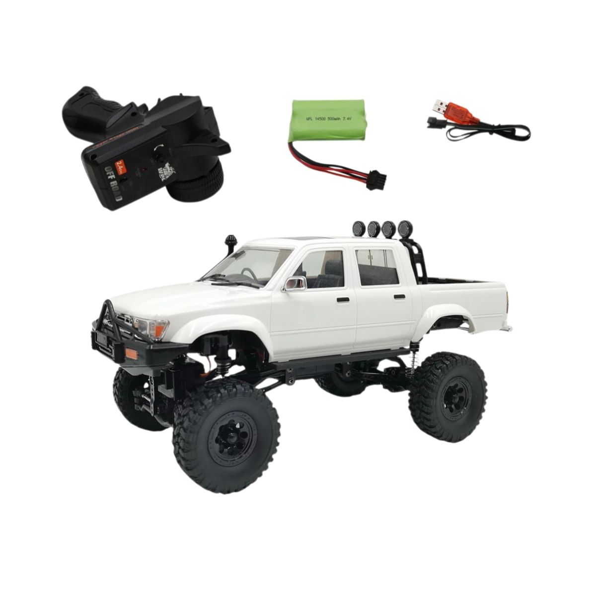 GENERICO - Carro Toyota Hilux Wpl C64 Control Remoto 4x4 116