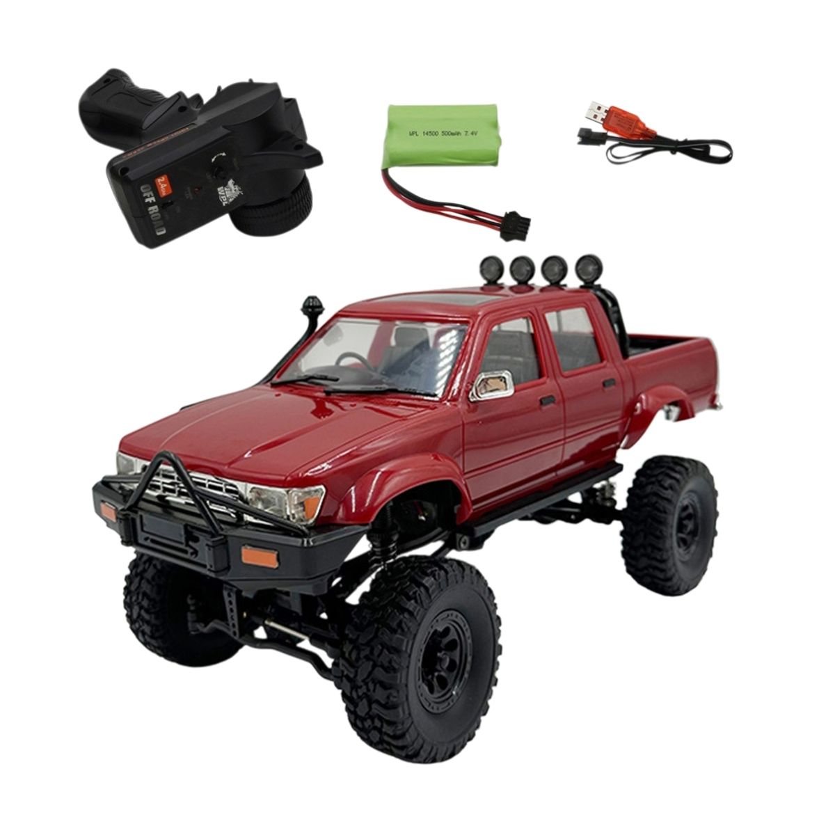 GENERICO - Carro Toyota Hilux Wpl C64 Control Remoto 4x4 116