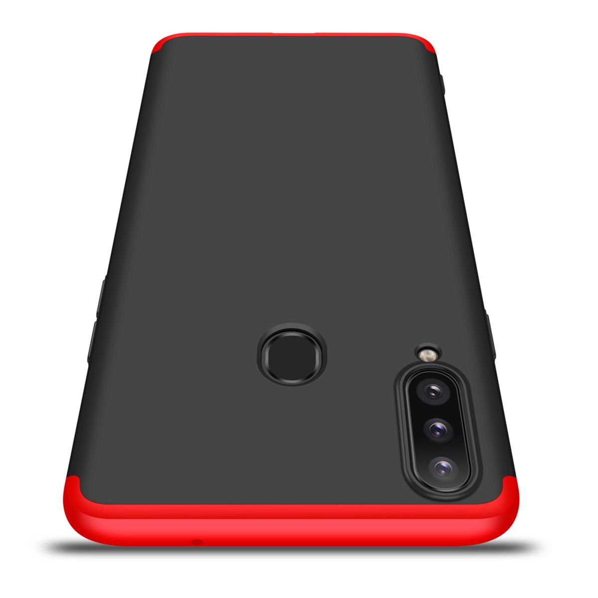 GENERICO - Funda Carcasa Estuche Protector Para Samsung A20s Negro Rojo