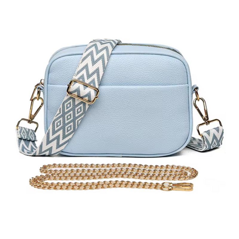 ART CREATION - Bolsos de Mano y Hombro para Mujer Estilo Elegante Color Azul Claro