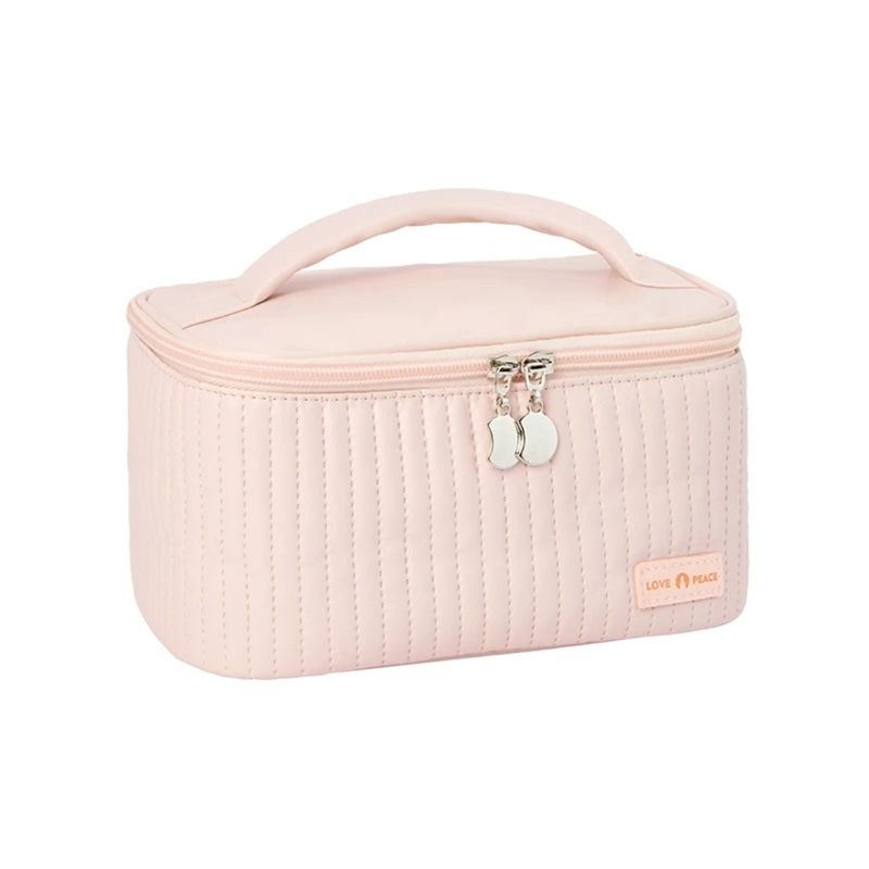 GENERICO - ORGANIZADOR COSMETIQUERA BOLSO MAQUILLAJE NECESER VIAJE-ROSA