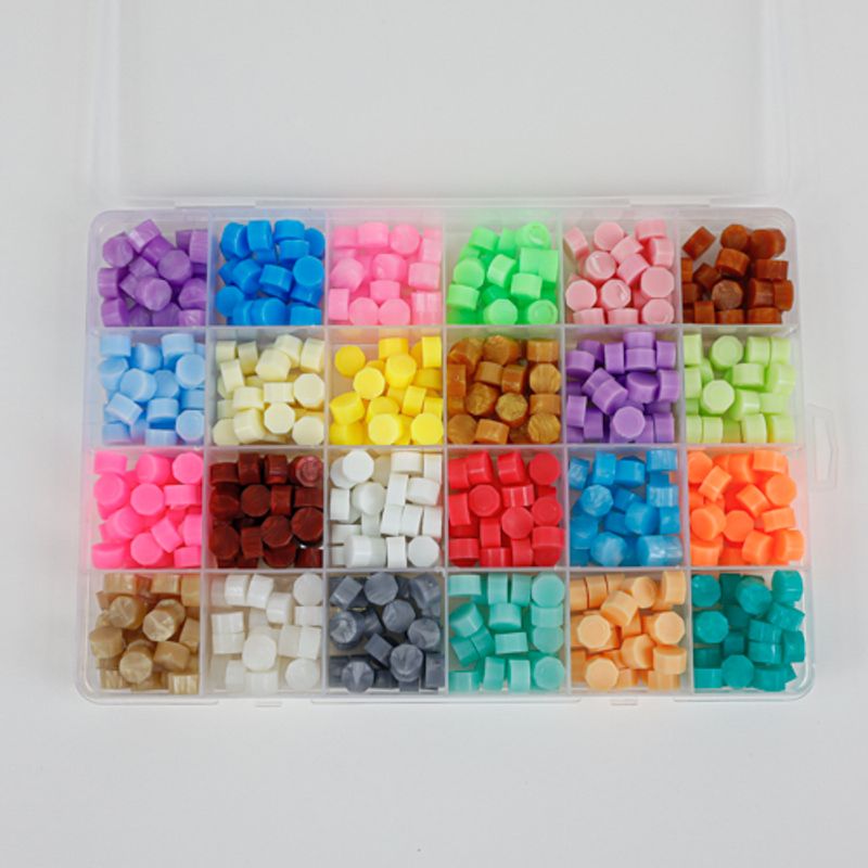 GENERICO - Paquete de Lacre Pastillas x24 Colores