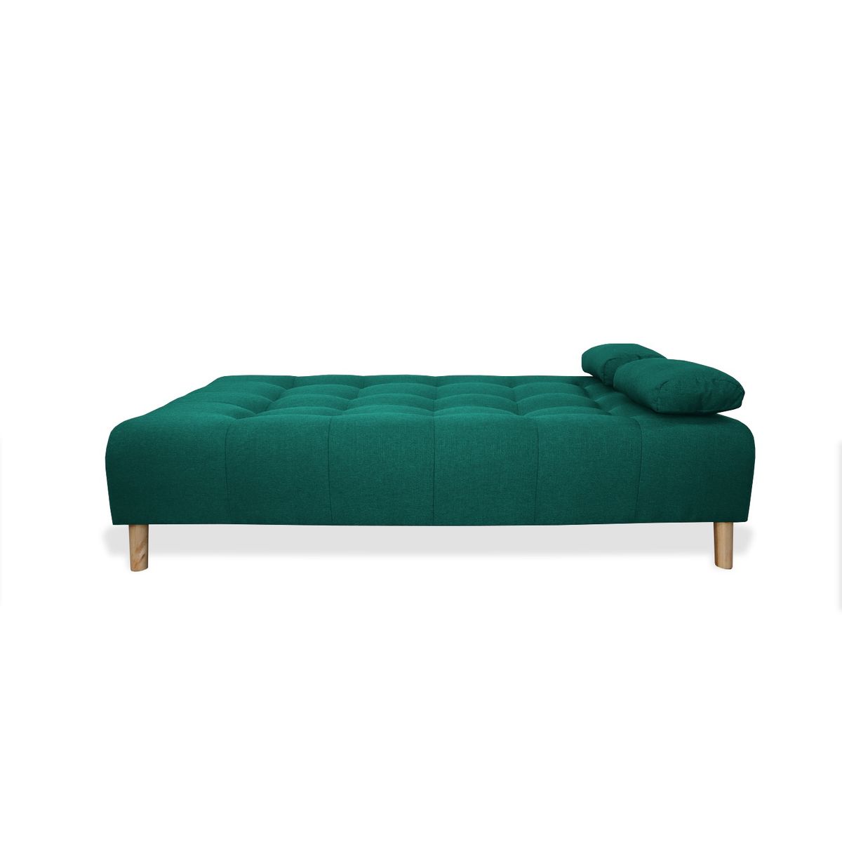 MUEBLES REM - Sofa Cama Sabathy 3 Puestos Verde + Cojines