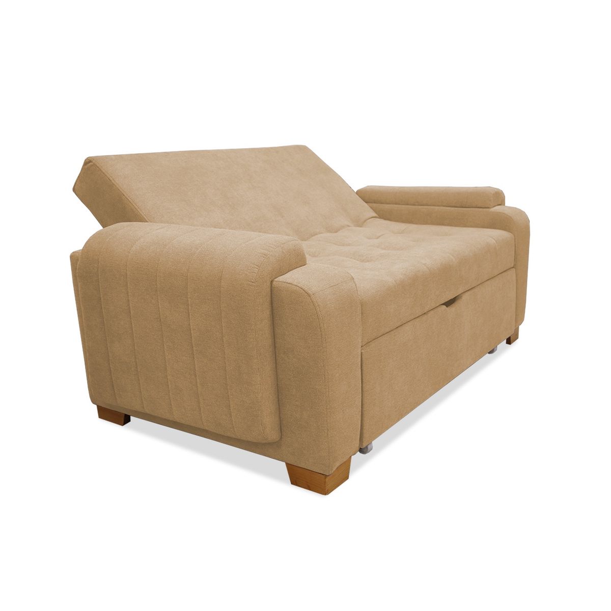 MUEBLES REM - Sofa Cama Multifuncional Stauffer Camel + Cojines
