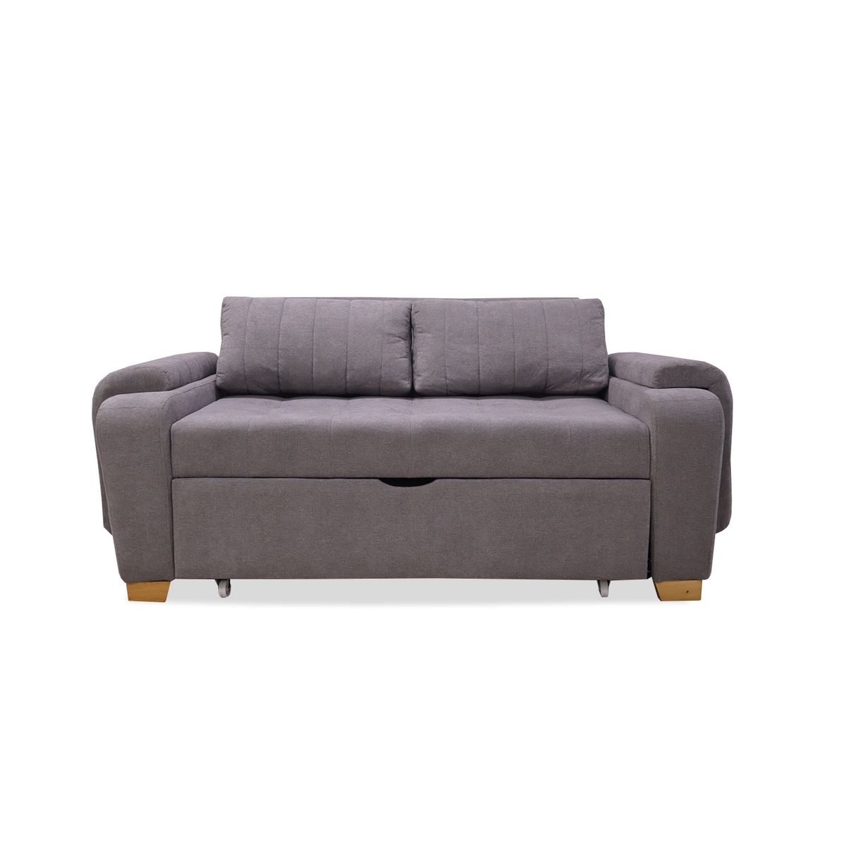 MUEBLES REM - Sofa Cama Multifuncional Stauffer Gris + Cojines