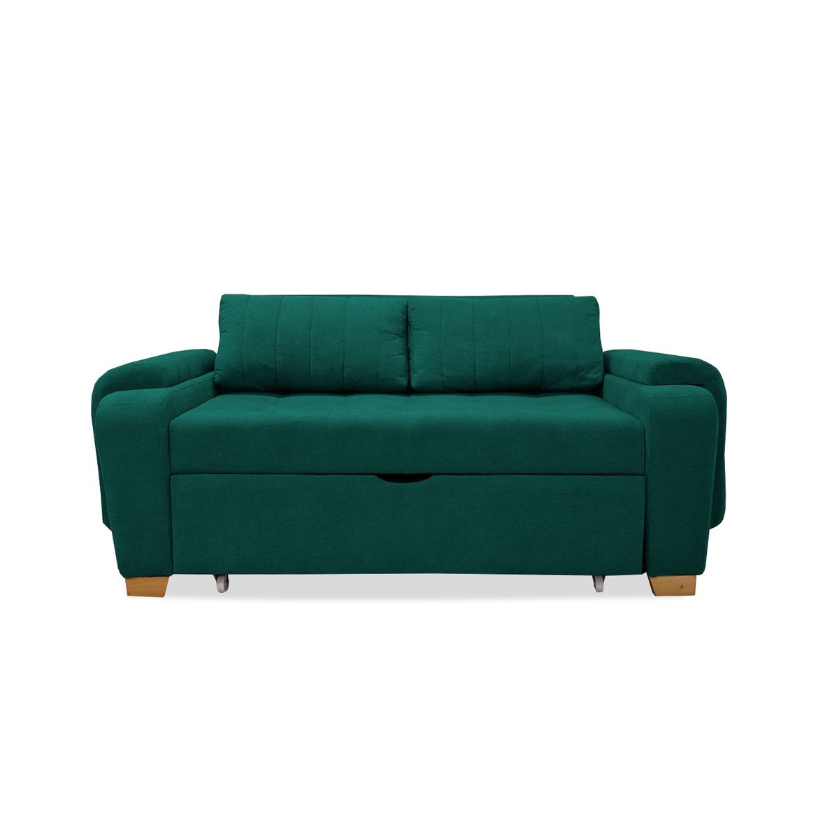 MUEBLES REM - Sofa Cama Multifuncional Stauffer Verde + Cojines