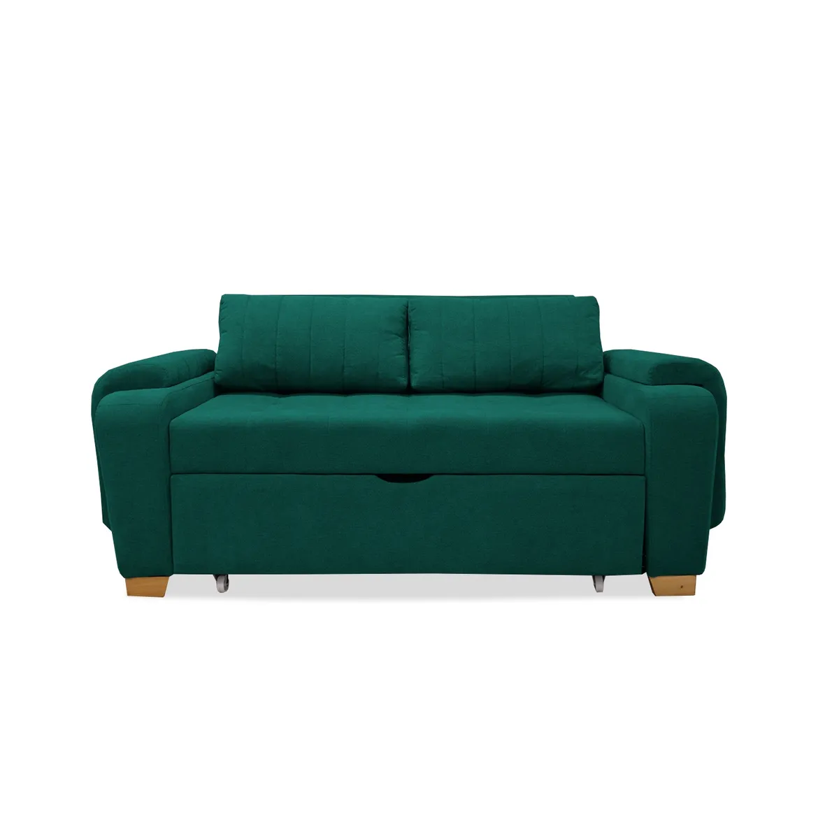 MUEBLES REM - Sofa Cama Multifuncional Stauffer Verde + Cojines