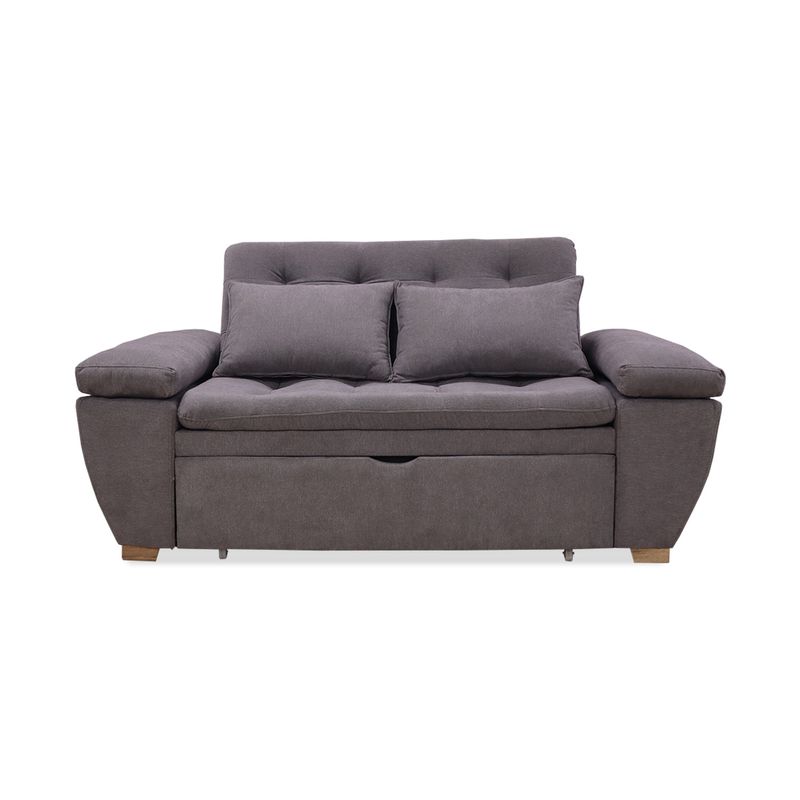 GENERICO - Sofa Cama Multifuncional Magnin Gris + Cojines