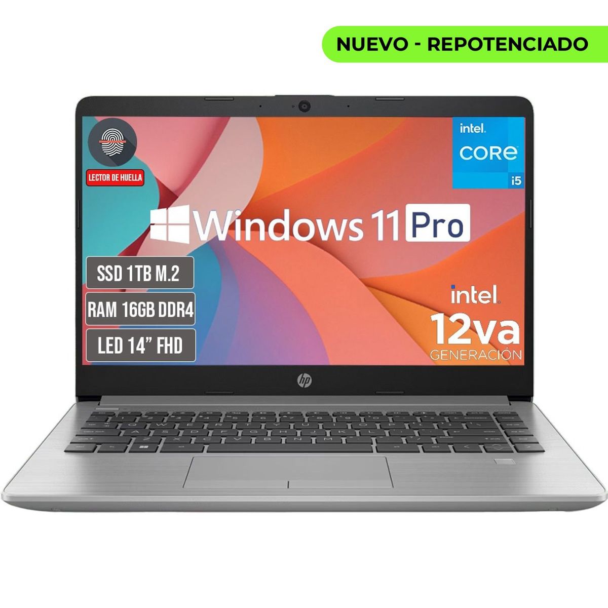 HP - PORTATIL HP INTEL CORE I5-1235U SSD 1TB RAM 16GB LED 14 FULL HD WIN 11 PRO